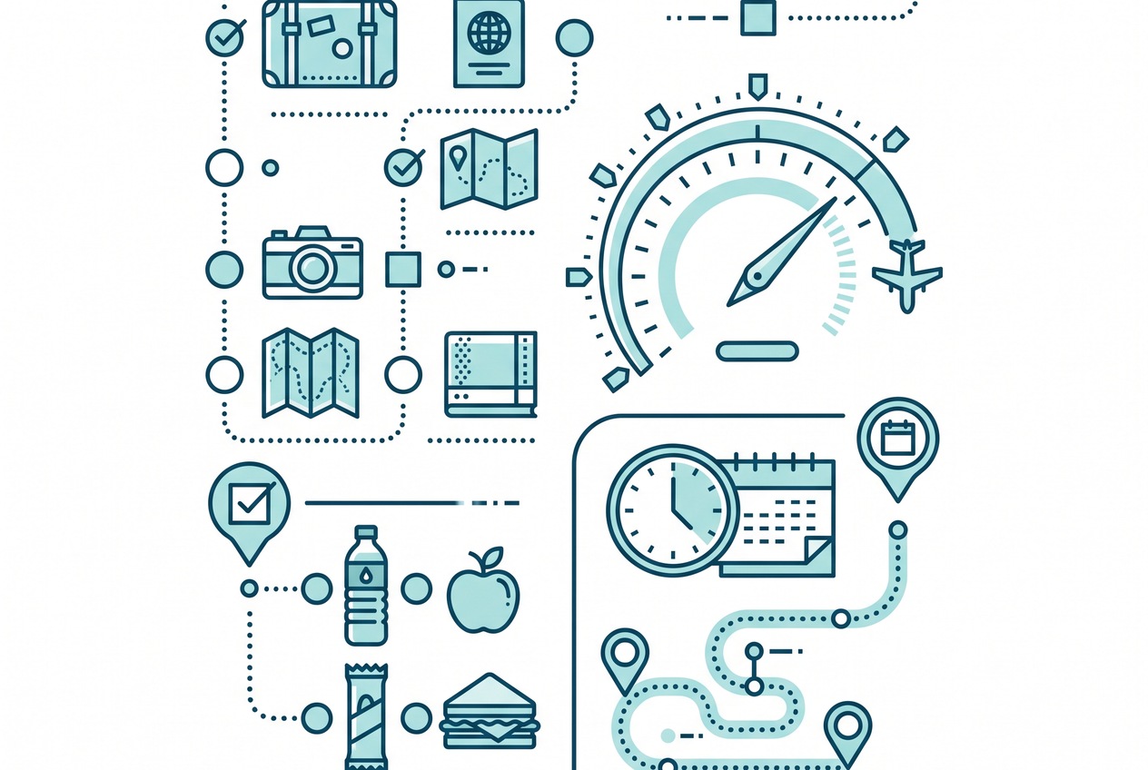 Holiday meal and travel planning steps compared